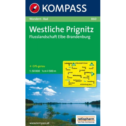 Westliche Prignitz - Flusslandschaft Elbe-Brandenburg 1 : 50 000