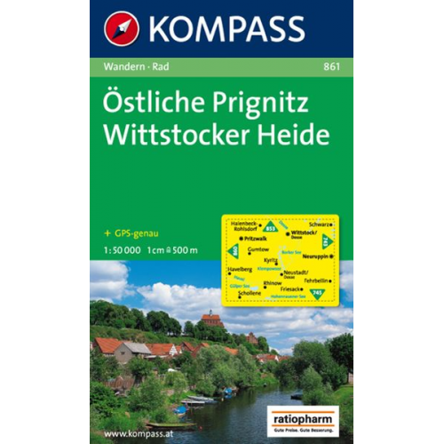 Östliche Prignitz - Wittstocker Heide 1 : 50 000