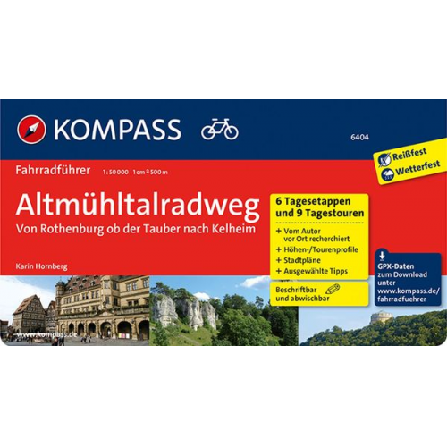 Karin Hornberg - KOMPASS Fahrradführer Altmühltal-Radweg von Rothenburg ob der Tauber nach Kelheim