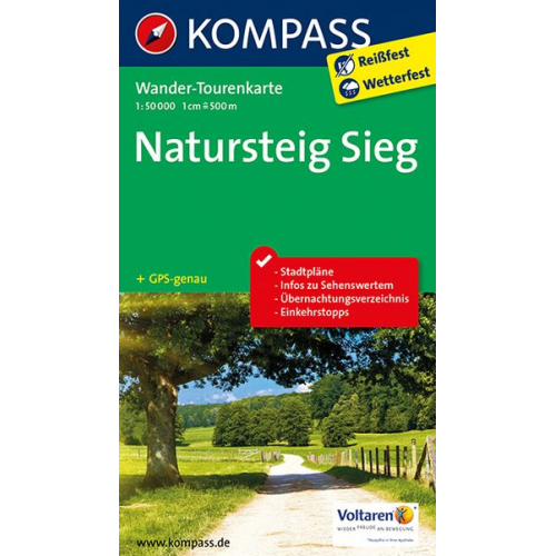 Natursteig Sieg 1 : 50 000