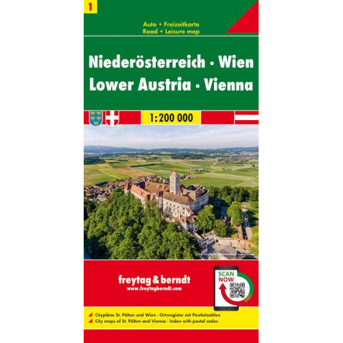 Österreich 01 Niederösterreich, Wien 1 : 200 000