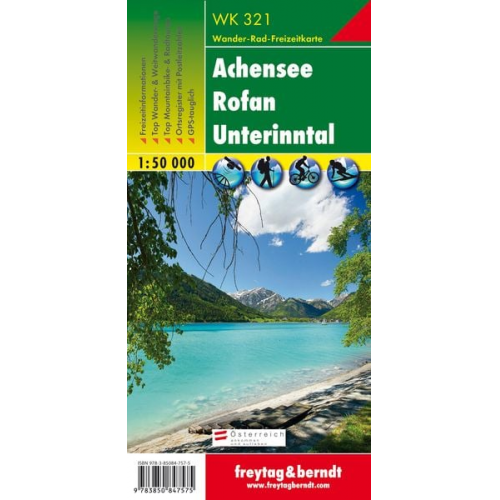 Achensee, Rofan, Unterinntal 1 : 50 000