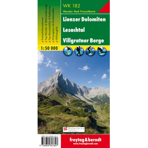 Lienzer Dolomiten, Lesachtal, Villgratental 1 : 50 000. WK 182