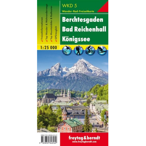 Berchtesgaden, Bad Reichenhall, Königssee 1 : 25 000. WKD 5