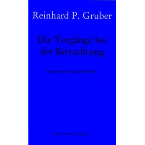 Reinhard P. Gruber - Werke 06. Die Vorgänge bei der Betrachtung