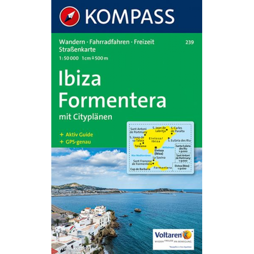 KOMPASS Wanderkarte 239 Ibiza, Formentera 1:50.000