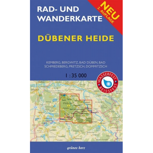 Rad- und Wanderkarte Dübener Heide 1: 35.000