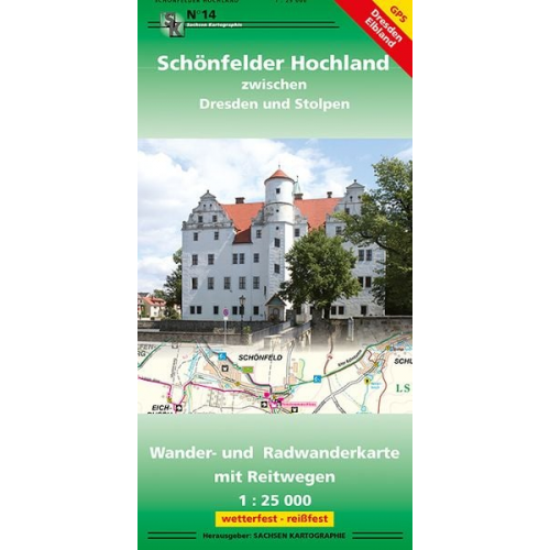 Schönfelder Hochland zwischen Dresden und Stolpen 1 : 25 000