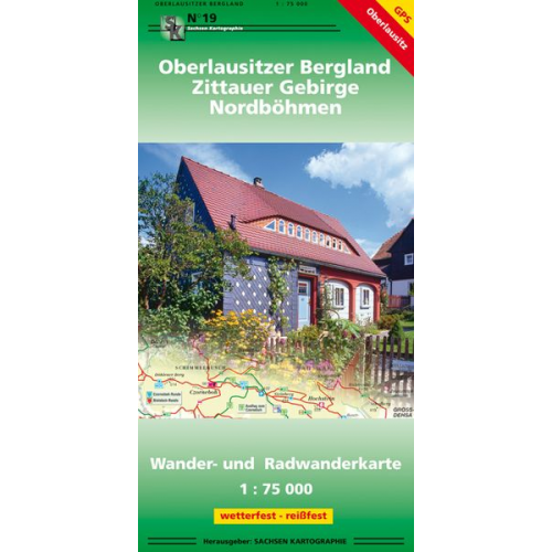 Oberlausitzer Bergland - Zittauer Gebirge - Nordböhmen 1 : 75 000