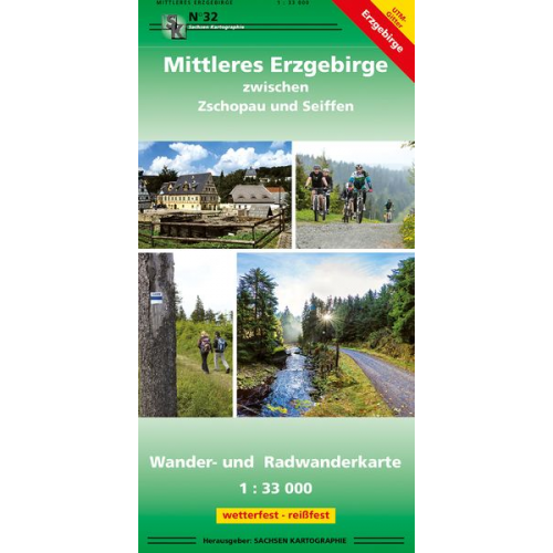 Mittleres Erzgebirge zwischen Zschopau und Seiffen 1 : 33 000