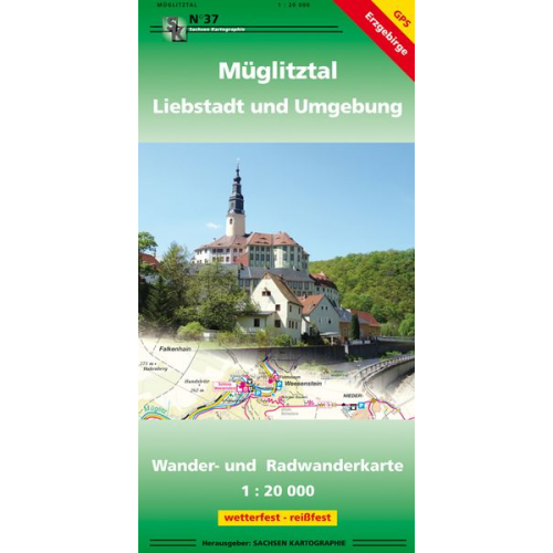 Müglitztal. Liebstadt und Umgebung 1:20 000