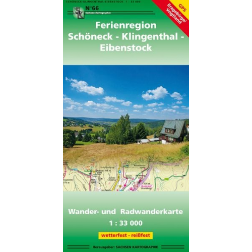 Ferienregion Schöneck - Klingenthal - Eibenstock 1 : 33 000