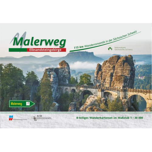 Malerweg - Sächsische Schweiz 1 : 30 000