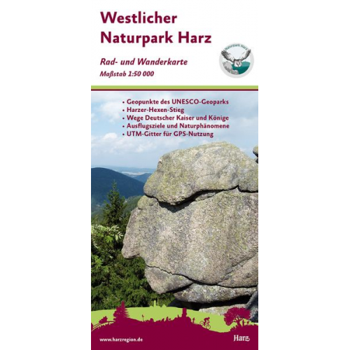 Westlicher Naturpark Harz 1:50 000