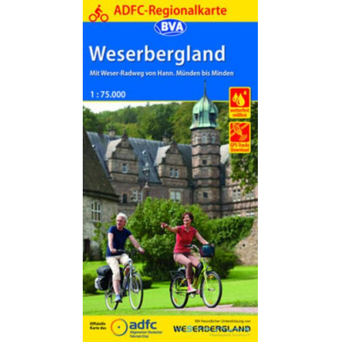 ADFC-Regionalkarte Weserbergland, 1:75.000
