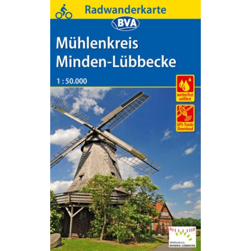 Radwanderkarte BVA Radwandern im Mühlenkreis Minden-Lübbecke