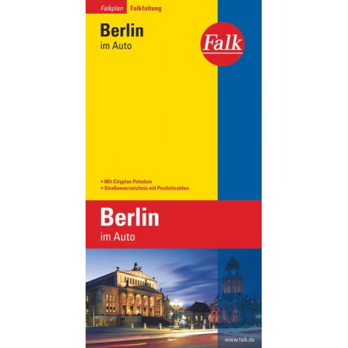 Falk Falkplan Falkfaltung Berlin im Auto mit Cityplan Potsdam 1: 24 500-1:40 000