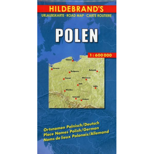 Polen 1 : 600 000. Hildebrand's Urlaubskarte