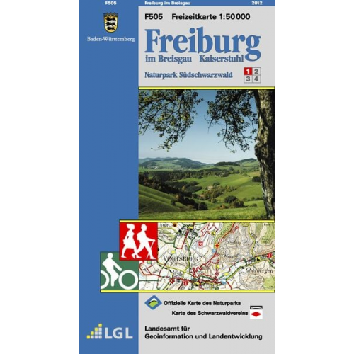 Landesamt für Geoinformation und Landentwicklung Baden-Württemberg (LGL) - LGL BW 50 000 Freizeit Freiburg im Breisgau / Kaiserstuhl