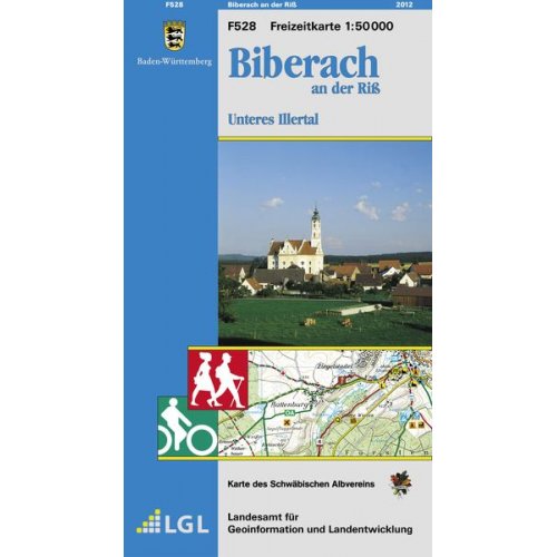 Landesamt für Geoinformation und Landentwicklung Baden-Württemberg (LGL) - LGL BW 50 000 Freizeit Biberach an der Riß. Unteres Illertal