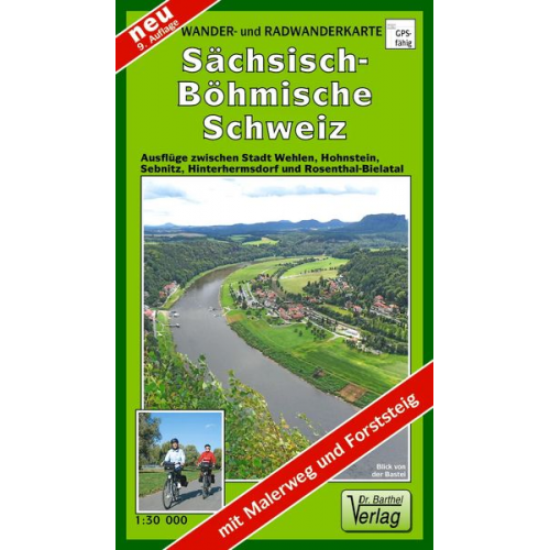 Verlag Barthel - Wander- und Radwanderkarte Sächsisch-Böhmische Schweiz 1 : 30 000