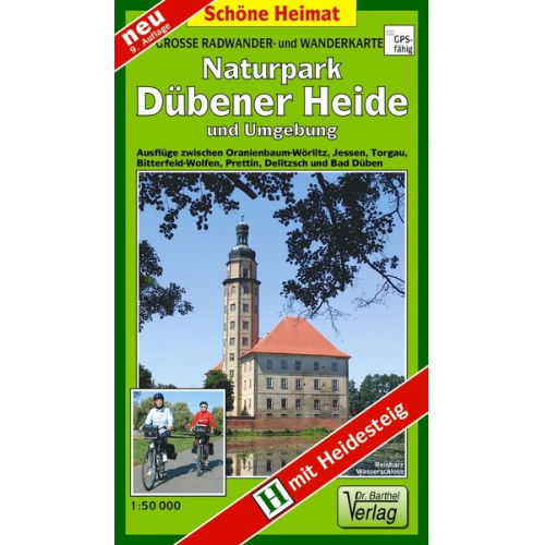 Verlag Barthel - Radwander- und Wanderkarte Naturpark Dübener Heide und Umgebung 1 : 50 000