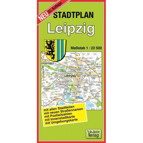 Verlag Barthel - Stadtplan Leipzig 1 : 22 500
