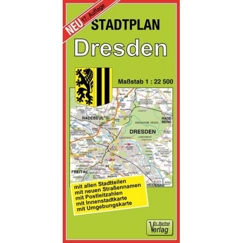 Verlag Barthel - Stadtplan Dresden 1 : 22 500