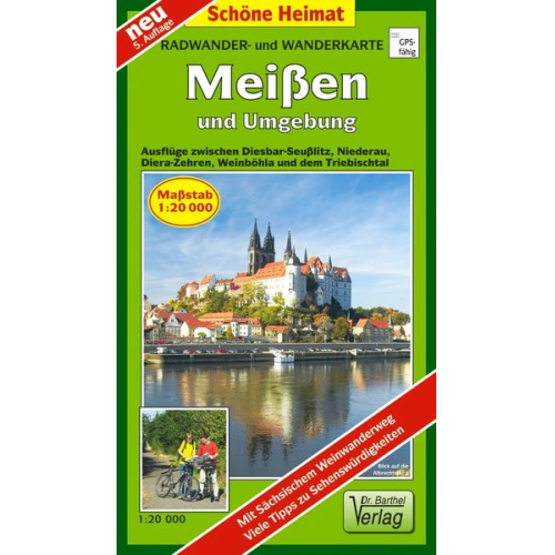 Verlag Barthel - Meißen und Umgebung 1 : 20 000. Wander- und Radwanderkarte