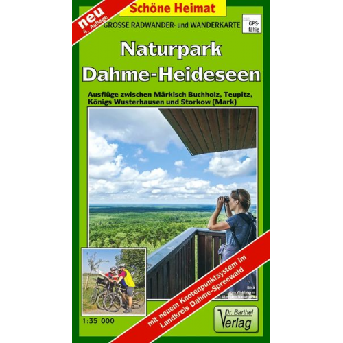 Verlag Barthel - Große Radwander- und Wanderkarte Naturpark Dahme-Heideseen 1 : 35 000