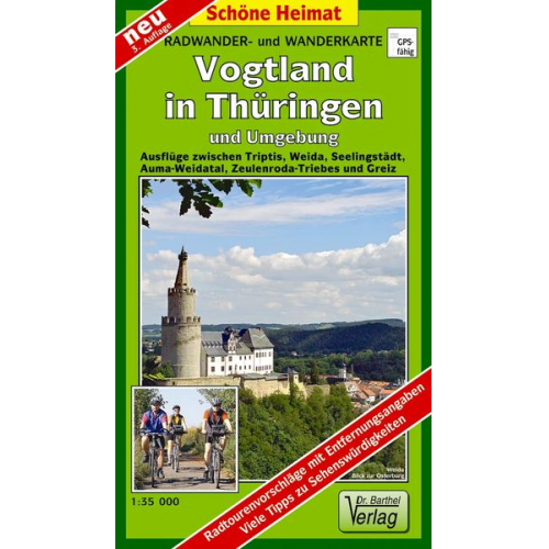 Verlag Barthel - Thüringer Vogtland und Umgebung 1 : 35 000 / 1 : 50 000. Wander- und Radwanderkarte