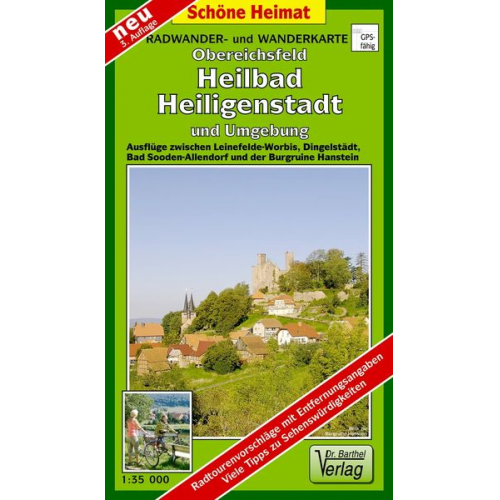 Verlag Barthel - Obereichsfeld, Heilbad Heiligenstadt und Umgebung 1 : 35 000. Radwander- und Wanderkarte