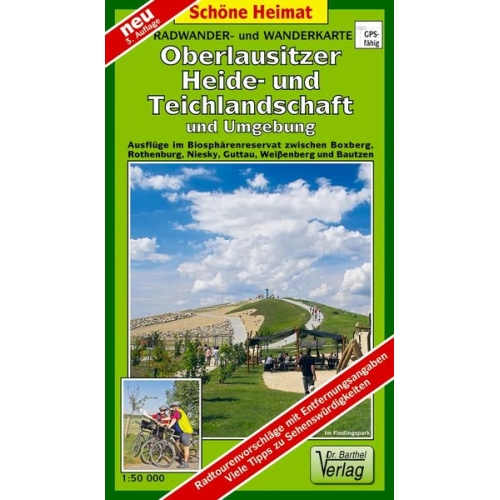 Verlag Barthel - Radwander- und Wanderkarte Oberlausitzer Heide- und Teichlandschaft und Umgebung 1 : 50 000