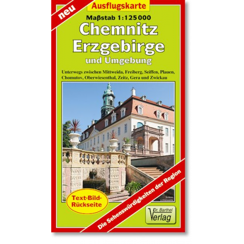 Verlag Barthel - Ausflugskarte Erzgebirge, Chemnitz/Umgebung/LZ 2020