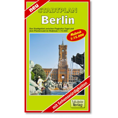 Verlag Barthel - City Map, Stadtplan Berlin 1 : 15 000