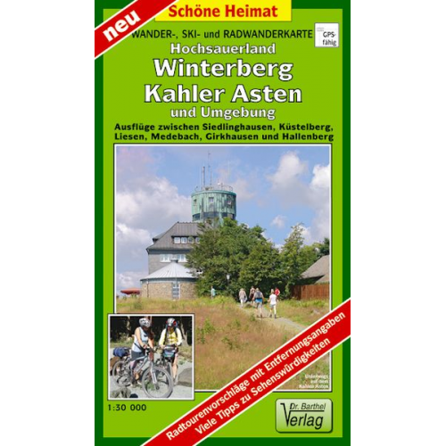 Verlag Barthel - Wander-, Ski- und Radwanderkarte Hochsauerland, Winterberg, Kahler Asten und Umgebung 1:30 000