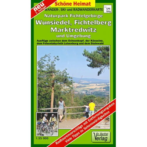 Verlag Barthel - Wander- und Radwanderkarte Naturpark Fichtelgebirge, Wunsiedel, Fichtelberg, Marktredwitz und Umgebung