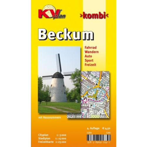 Sascha René Tacken - Beckum, KVplan, Radkarte/Wanderkarte/Stadtplan, 1:25.000 / 1:15.000 / 1:5.000