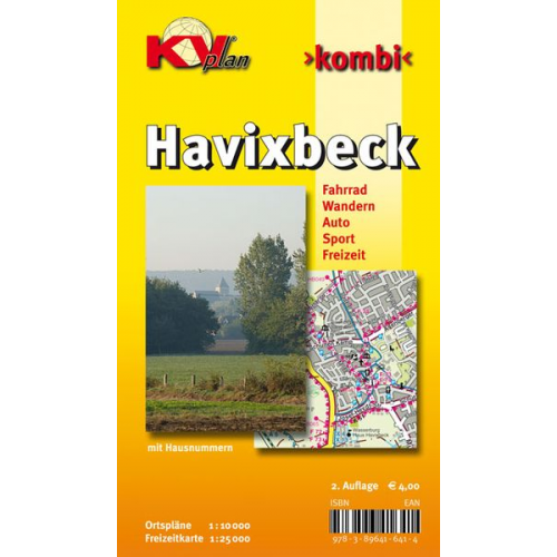 Sascha René Tacken - Havixbeck, KVplan, Radkarte/Wanderkarte/Stadtplan, 1:25.000 / 1:10.000