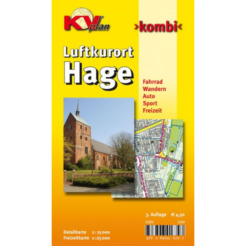 Sascha René Tacken - Hage, KVplan, Radkarte/Freizeitkarte/Stadtplan, 1:25.000 / 1:15.000