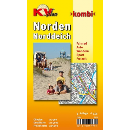 Sascha René Tacken - Norden, KVplan, Radkarte/Freizeitkarte/Stadtplan, 1:25.000 / 1:15.000 / 1:7.500