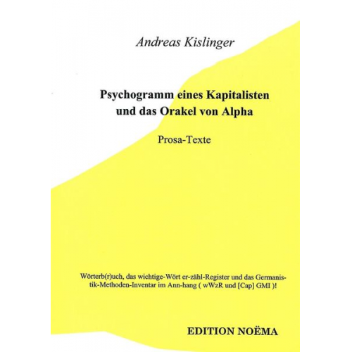 Andreas Kislinger - Psychogramm eines Kapitalisten