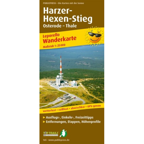 Wanderkarte Harzer Hexen-Stieg 1 : 25 000