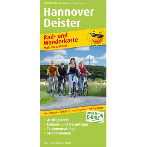 Hannover - Deister Rad- und Wanderkarte 1 : 50 000