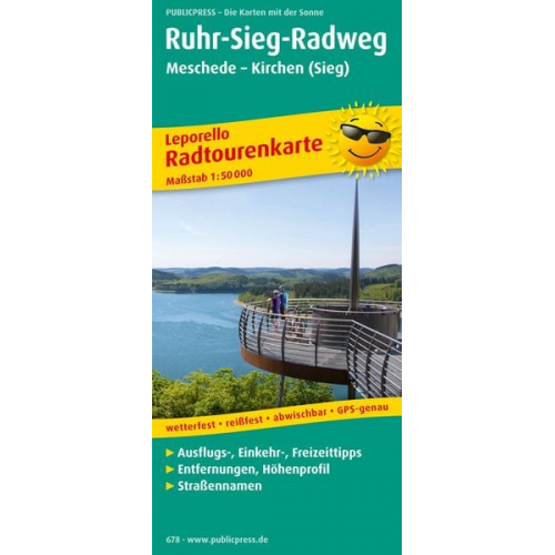 Ruhr-Sieg-Radweg Radtourenkarte