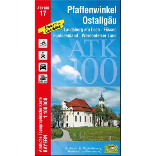 Pfaffenwinkel, Ostallgäu 1 : 100 000