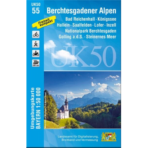 Berchtesgadener Alpen 1 : 50 000 (UK50-55)