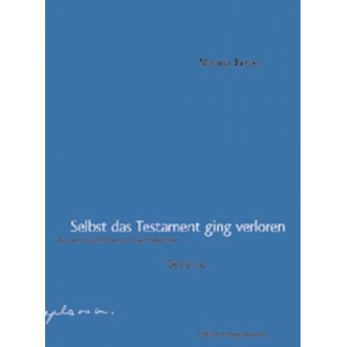 Maruša Krese - Selbst das Testament ging verloren