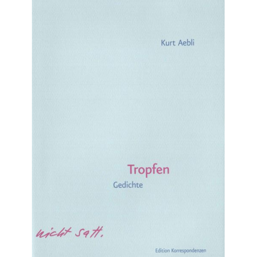 Kurt Aebli - Tropfen