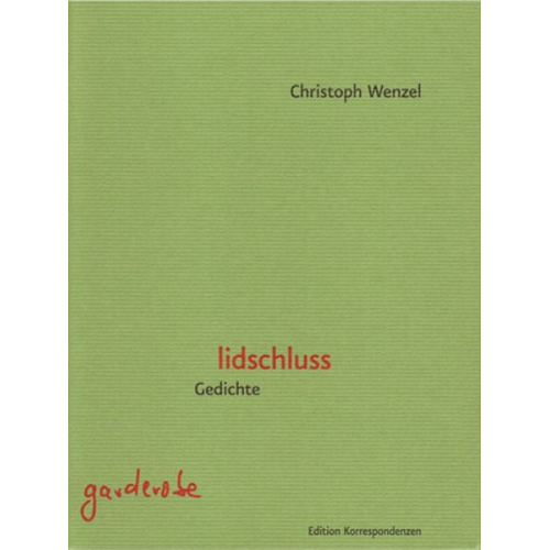 Christoph Wenzel - Lidschluss